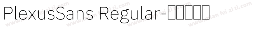 PlexusSans Regular字体转换